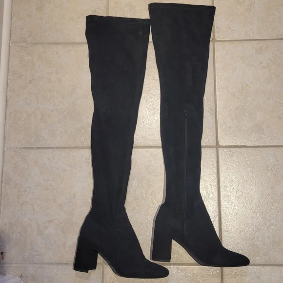 Jeffrey Campbell Cienega Over The Knees Suede Boots - Picture 3 of 12